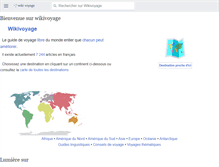 Tablet Screenshot of fr.wikivoyage.org